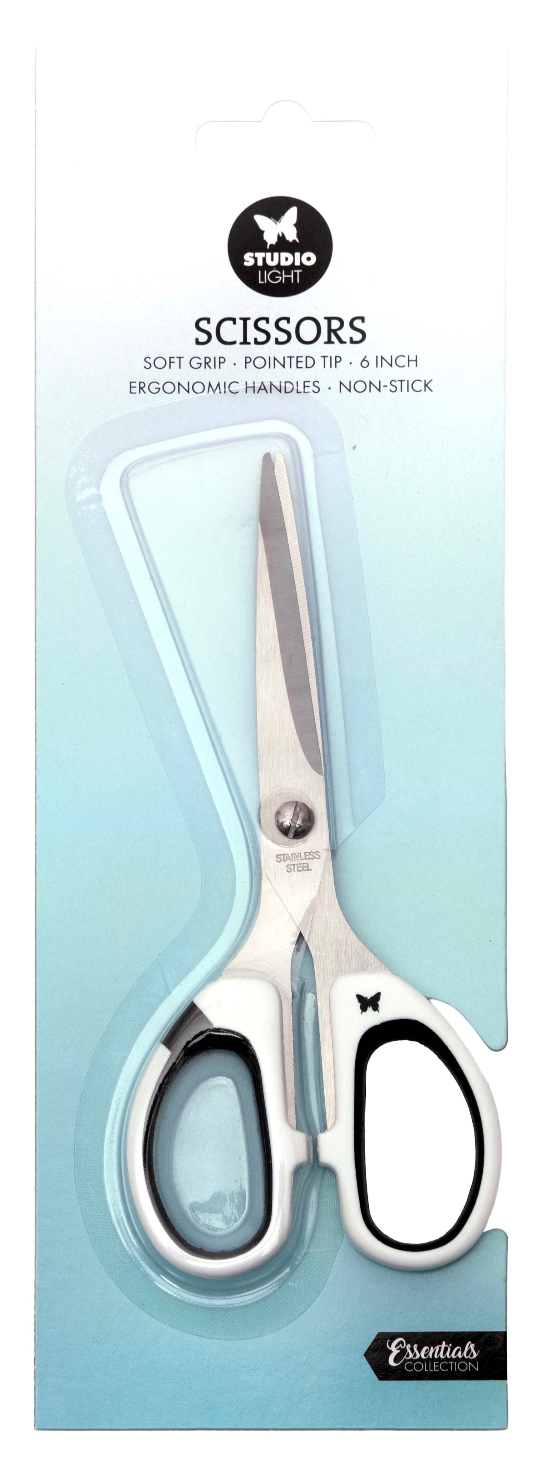 Scissors Scis Studio Light - Essentials - Scissors - Soft grip, pointed tip, 6 Inch